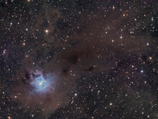 <h5>Iris Nebula and dust clouds in Cepheus</h5>